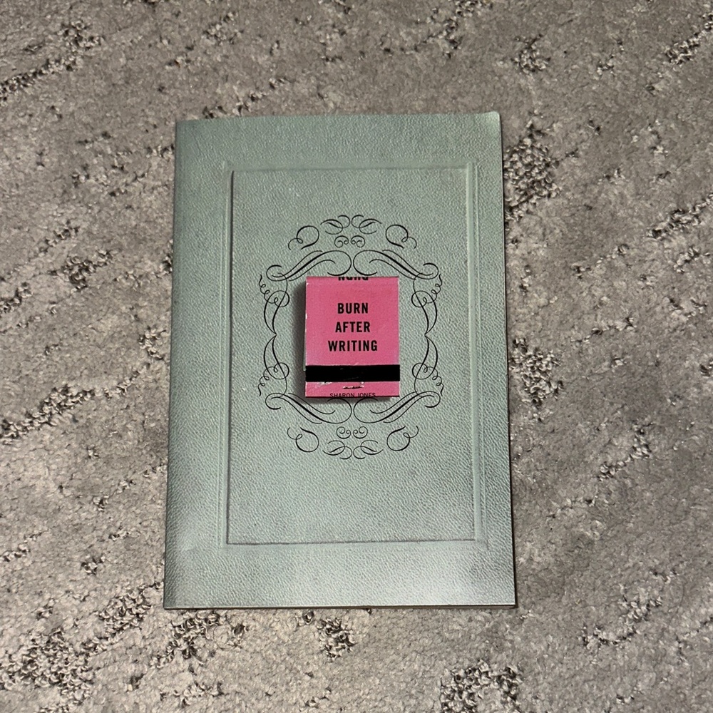 Burn After Writing Journal - Pink and Gray